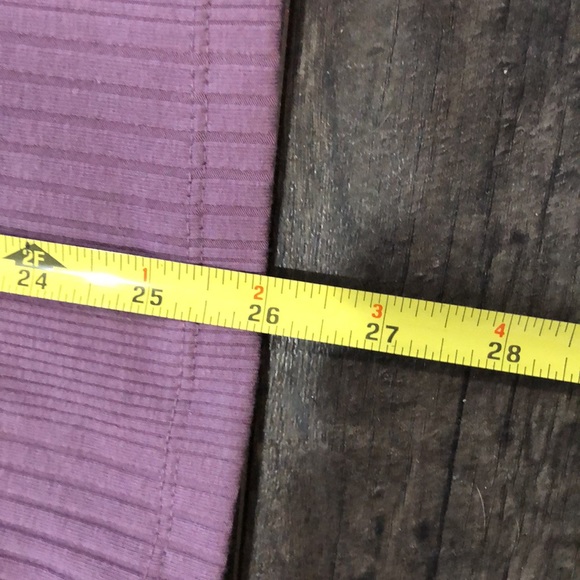 A NEW DAY PURPLE 1/2 BITTON RIBBED TANK (L) - Picture 4 of 6